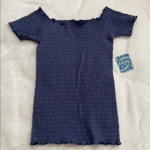 Blue Free People Tube/Crop top